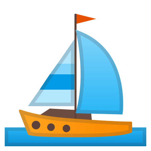 Sailboat Icon Noto Emoji Travel Places Iconset Google