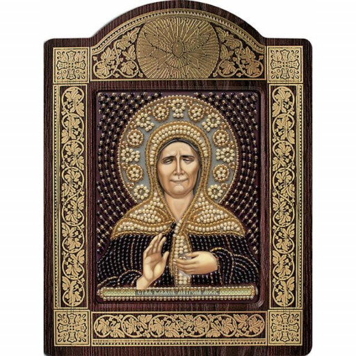 Orthodox Icon Saint Matrona Beaded Embroidery Kit Diy Mega