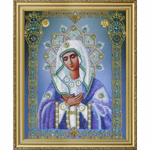 Orthodox Icon Virgin Mother Of God Beaded Embroidery Kit Diy