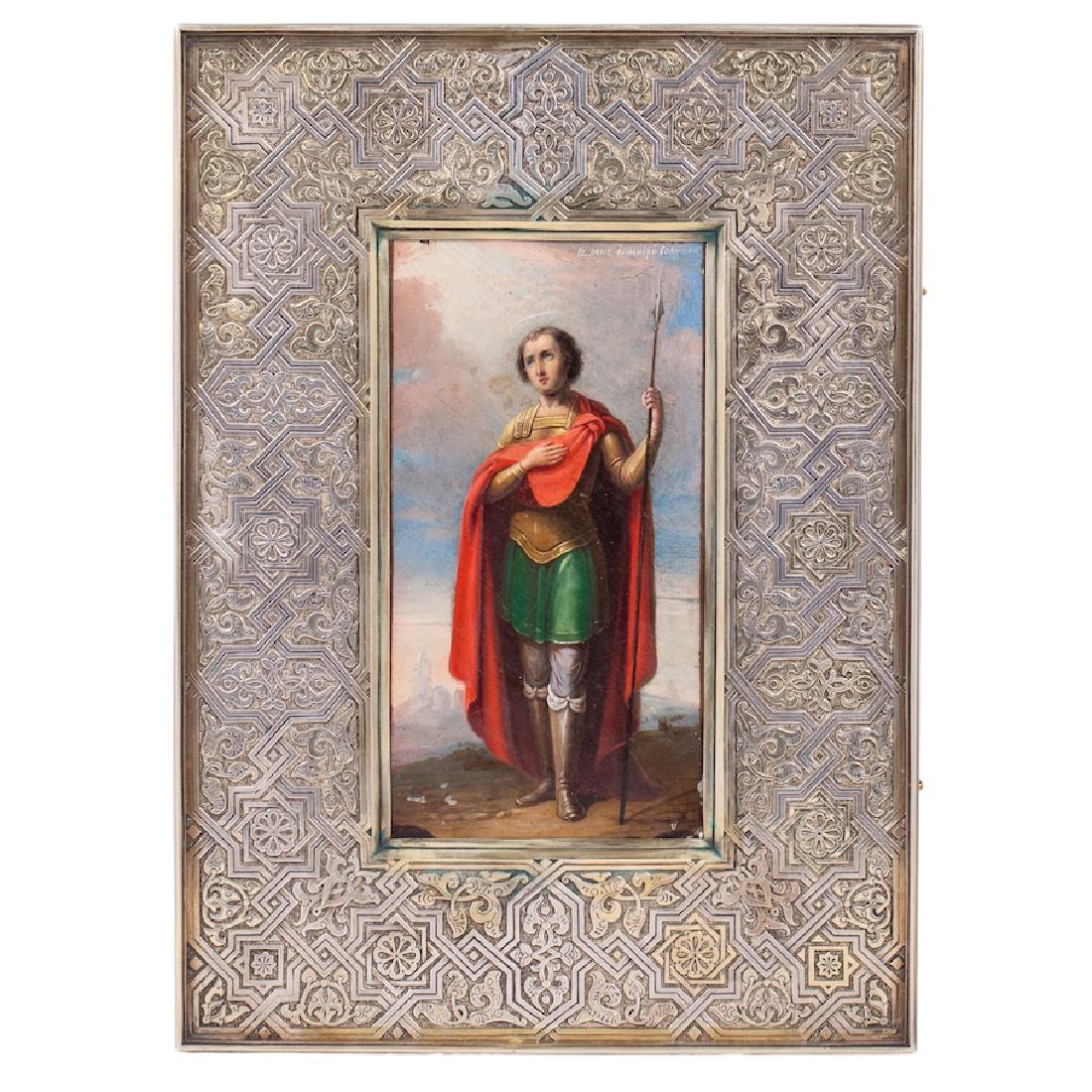 P Ovchinnikov Icon Of Saint Dimitriy Solunskiy