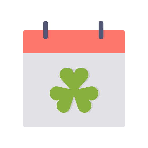 Festival, Calendar, Event, Day, Saint, Patrick, Shamrock Icon