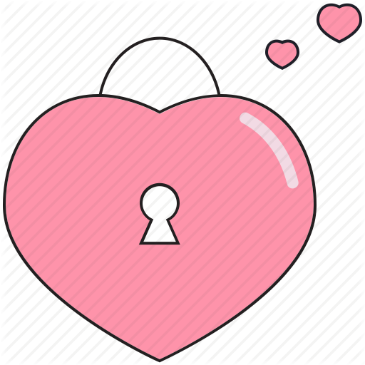 Heart, Lock, Love, Saint Valentine, Valentine's Day Icon