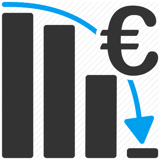 Business, Crisis, Epic Fail, Euro, European, Graph, Sales Chart Icon