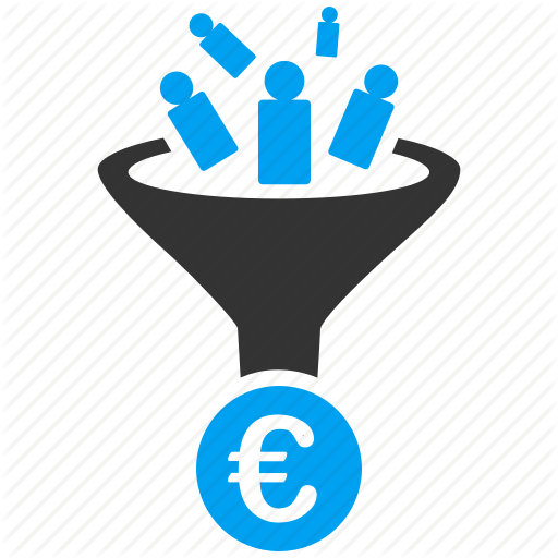 Conversion, Euro, European, Filter, Lead, Marketing, Sales Funnel Icon
