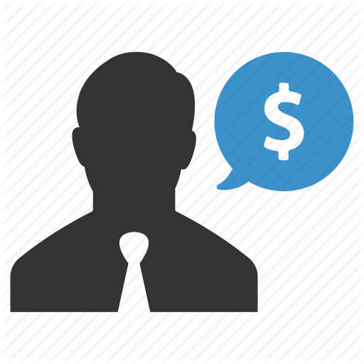 Dollar, Earnings, Finance, Income, Money, Person, Salesman Icon