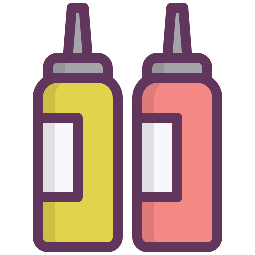 Ketchup, Mustard, Relishes, Salsa, Sauces, Cooking, Kitchen Icon