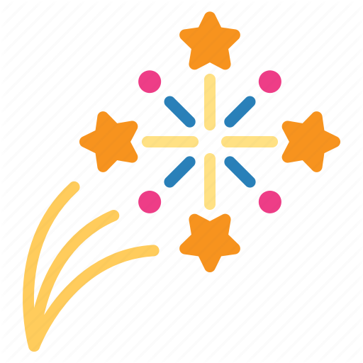 Celebrate, Festival, Fireworks, Party, Salute Icon
