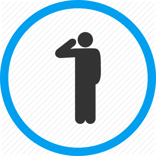 Greeting, Guard, Honor, Military, Order, Police, Salute Icon