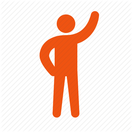 Hand, Hello, One, Raised, Salute Icon