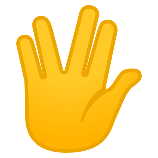 Vulcan Salute Icon Noto Emoji People Bodyparts Iconset Google