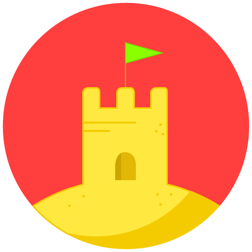 Sand, Vacation, Castle, Summer, Beach Icon