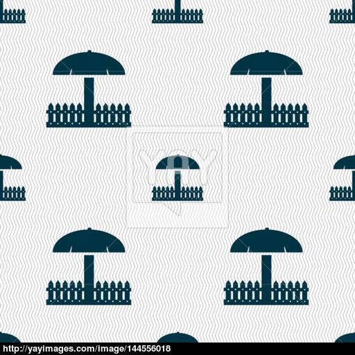 Sandbox Icon Sign Seamless Abstract Background With Geometric