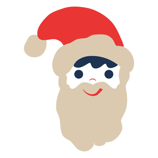 Santa Claus Head Flat Icon