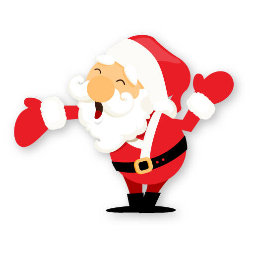 Santa Hand Icon Event Xmas Men Iconset Dapino