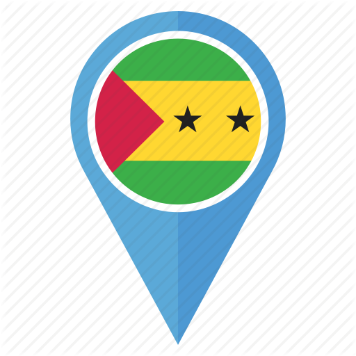Country, Direction, Flag, Location, Pin, Sao Tome And Principe Icon