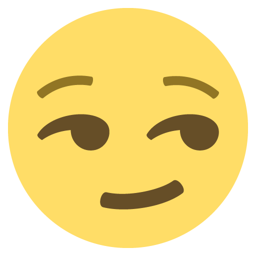 Smirking Face Emoji For Facebook, Email Sms Id Emoji