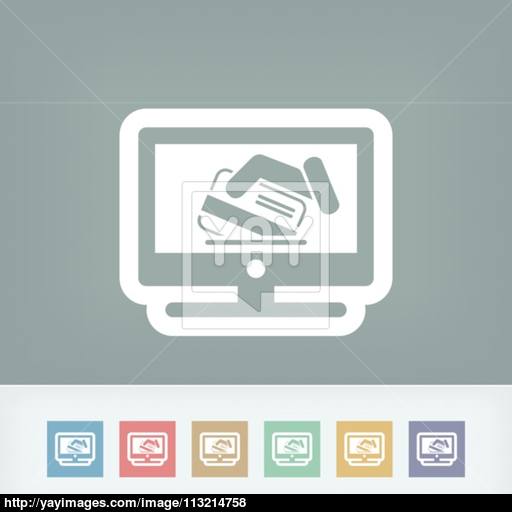 Pay Tv Icon Vector