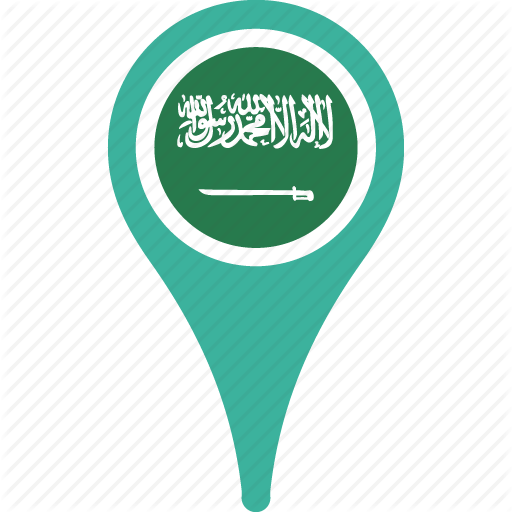 Arabia, Country, Flag, Map, Pin, Saudi Icon