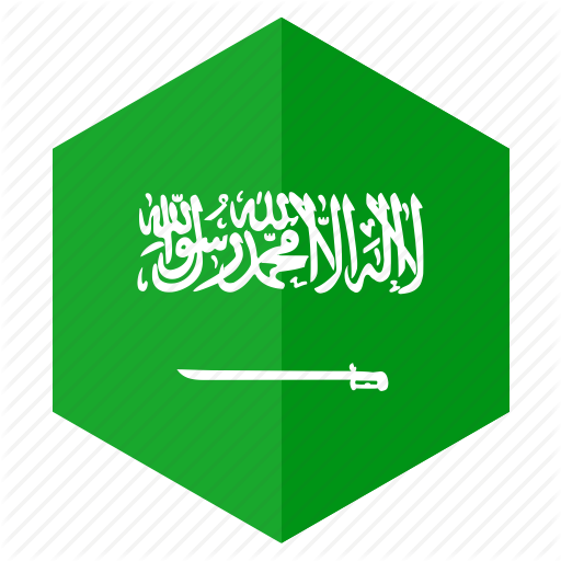 Asia, Country, Design, Flag, Hexagon, Saudi Arabia Icon