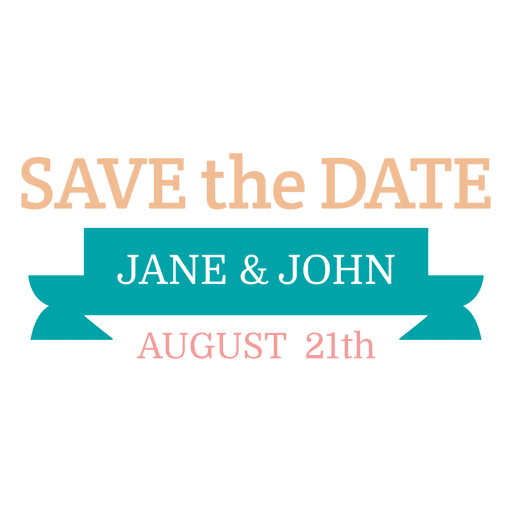 Save The Date Label