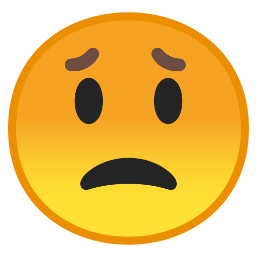 Worried Face Icon Noto Emoji Smileys Iconset Google