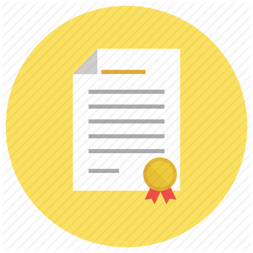 Certificate, Education, Merit, Scholarship Icon