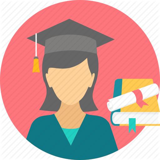 Degree, Girl, Graduate, Graduation, Scholar, Scholarship, Student Icon