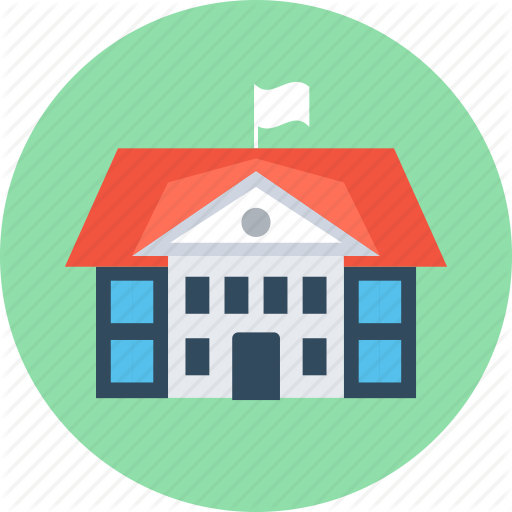 Flag, House, School Icon