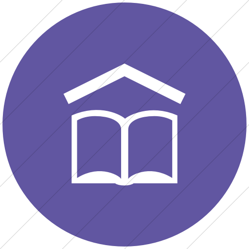 Flat Circle White On Purple Ocha Humanitarians