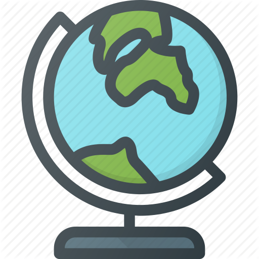 Globe, Location, Map, School, Tourism, Travel Icon