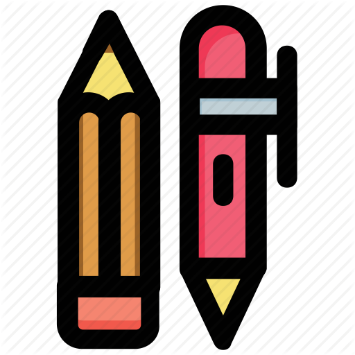 Ballpen, Ballpoint, Pencil, School Supplies, Writing Icon