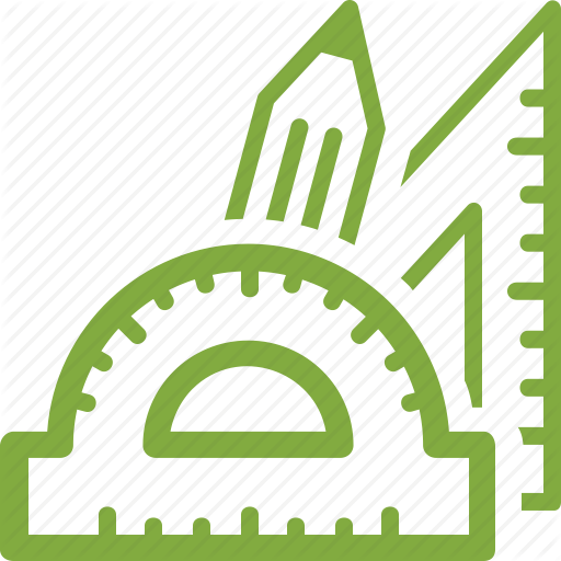 Geometry, Graphic, Math, Measure, Pencil, Ruler, School Supplies Icon