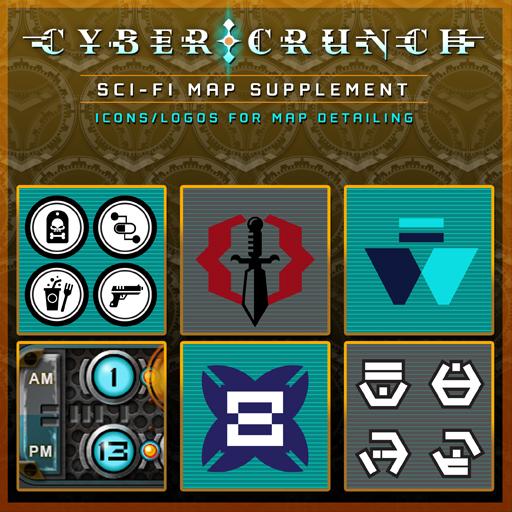 Cyber Crunch Sci Fi Map Supplement Marketplace Digital