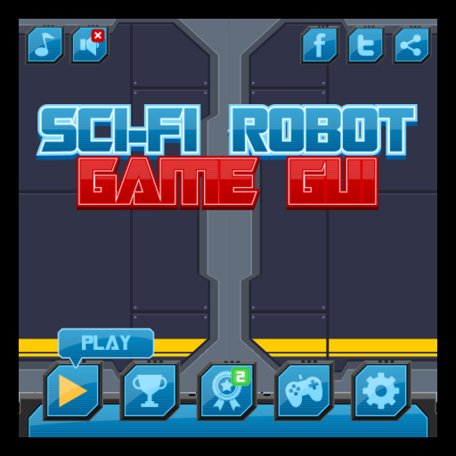 Sci Fi Robot Game Gui
