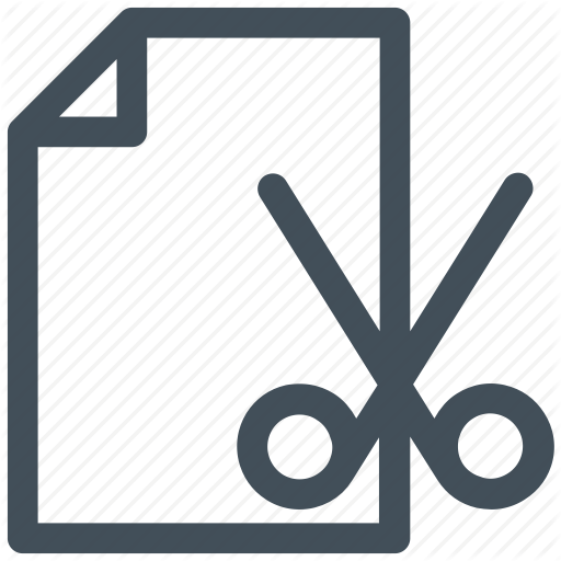 Cut, Cutting, Cutting With Scissor, Paper Cutting, Scissors Icon Icon