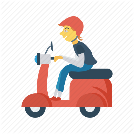 Delivery, Motorbike, Scooter, Transport, Vehicle Icon