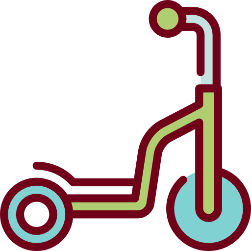 Fun, Childhood, Scooter Icon
