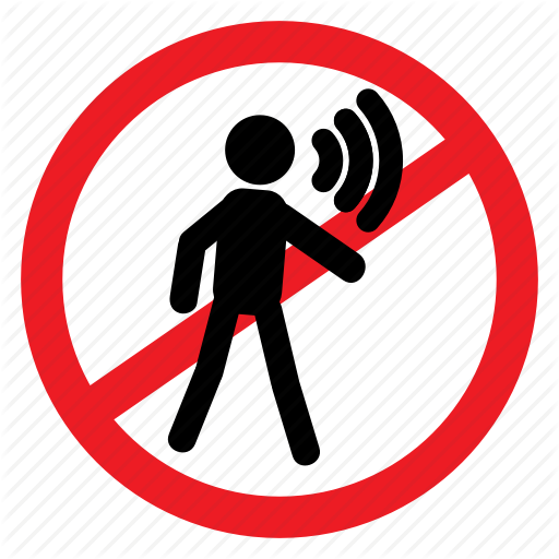 Ban, Loud, No, Notice, Scream, Sign, Speak Icon