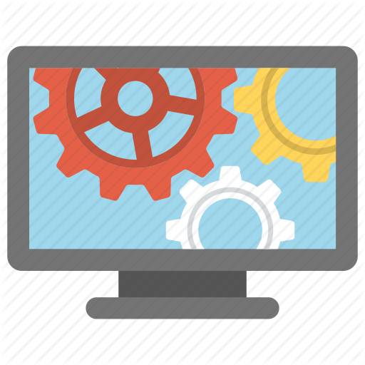 Cogwheel, Computer Screen, Computer Technology, Production