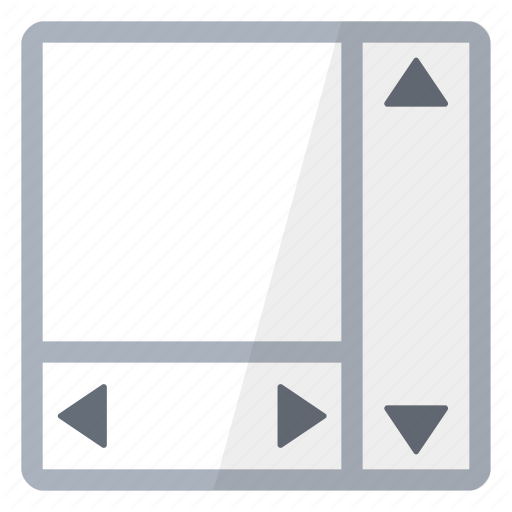 Control, Horizontal, Scroll, Vertical, View Icon