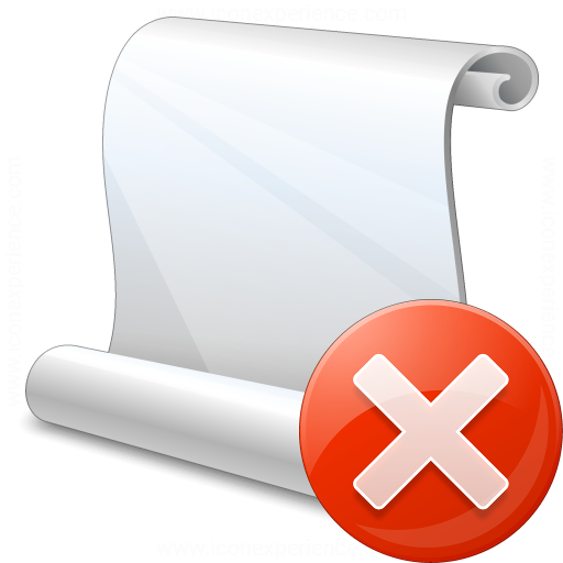 Iconexperience V Collection Scroll Error Icon