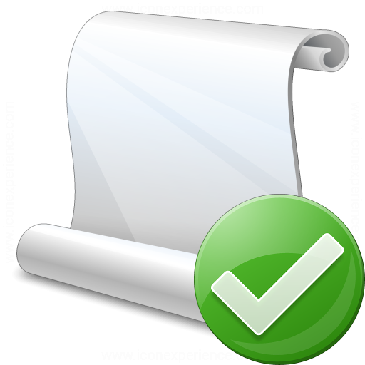 Iconexperience V Collection Scroll Ok Icon
