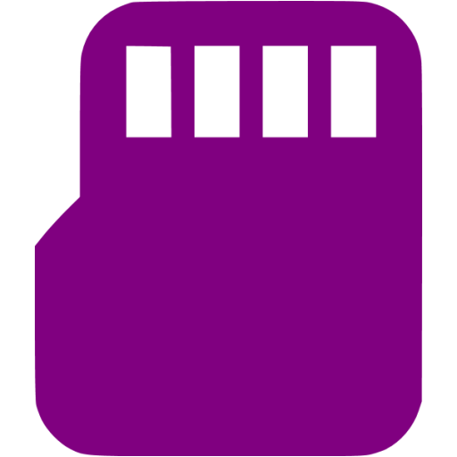 Purple Micro Sd Icon
