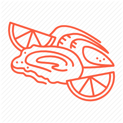 Cafe, Food, Lemon, Oyster, Restaurant, Seafood Icon