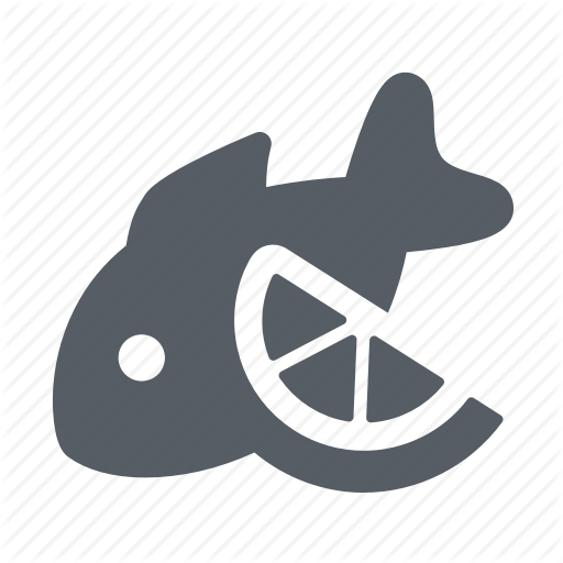 Fish, Food, Healthy, Lemon, Seafood Icon