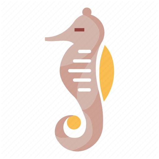 Animal, Creature, Fish, Seahorse Icon