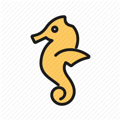 Animal, Creature, Horse, Sea, Seahorse, Slender Icon