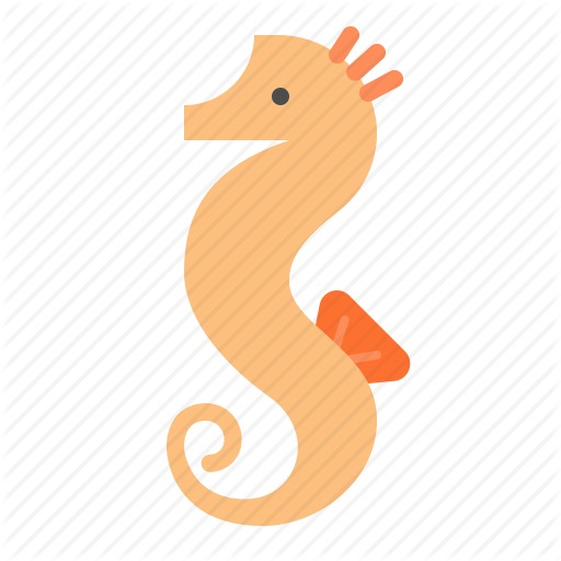 Aquatic Animal, Ocean, Sea, Seahorse Icon