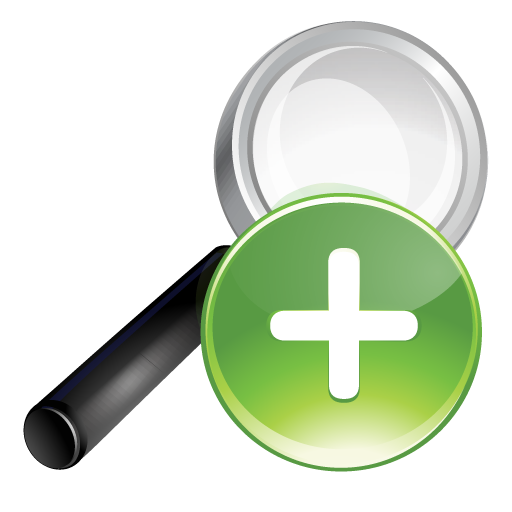 Green, Plus, Search Icon