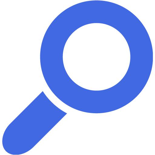 Royal Blue Search Icon